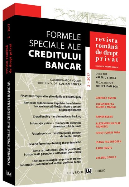 Cartea Revista romana de drept privat 2 din 2017 - Valeriu Stoica, Mircea Dan Bob de Revista romana de drept privat 2 din 2017 - Valeriu Stoica, Mircea Dan Bob