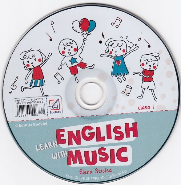 Cartea CD Learn English with Music - Clasa 1 - Elena Sticlea de Elena Sticlea