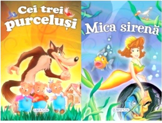 Cartea 2 povesti: Cei trei purcelusi si Mica sirena