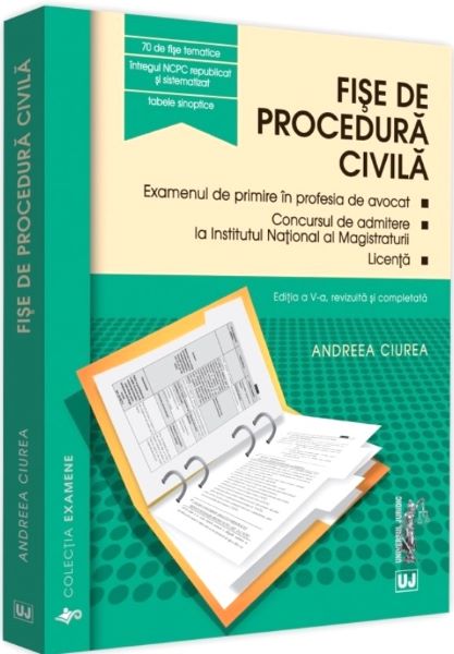 Cartea Fise de procedura civila ed.5 - Andreea Ciurea de Andreea Ciurea