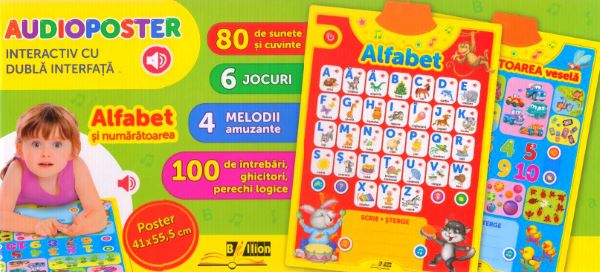 Cartea Alfabet si numaratoare. Audioposter de Alfabet si numaratoare. Audioposter