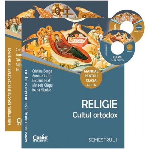 Cartea Religie cls 3 sem 1+2 + CD (2 vol.) - Cultul Ortodox - Cristina Benga, Aurora Ciachir de Religie cls 3 sem 1+2 + CD (2 vol.) - Cultul Ortodox - Cristina Benga, Aurora Ciachir