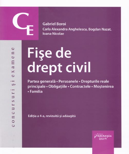 Cartea Fise de drept civil Ed.4 - Gabriel Boroi de Fise de drept civil Ed.4 - Gabriel Boroi
