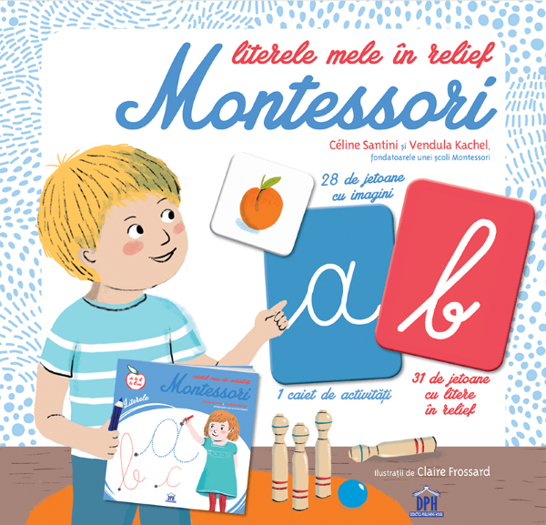 Cartea Literele mele in relief. Montessori - Celine Santini, Vendula Kachel de Celine