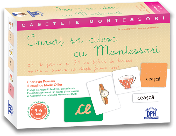 Cartea Invat sa citesc cu Montessori: 84 de jetoane si 51 de tichete - Charlotte Poussin, Marie Ollier de Invat sa citesc cu Montessori: 84 de jetoane si 51 de tichete - Charlotte Poussin, Marie Ollier