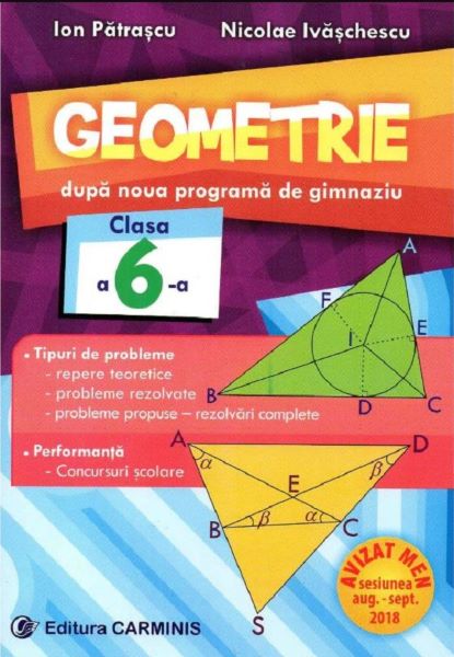 Cartea Geometrie - Clasa 6 - Nicolae Ivaschescu, Ion Patrascu de Geometrie - Clasa 6 - Nicolae Ivaschescu, Ion Patrascu