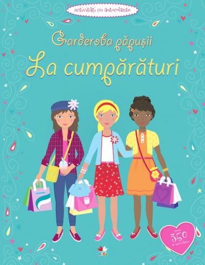 Cartea Garderoba papusii - La cumparaturi - Activitati cu autocolante - Jo Moore, Fiona Watt, Vicky Arrowsmith de Fiona Watt