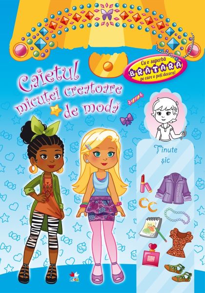 Cartea Caietul micutei creatoare de moda.Tinute sic (albastru) de -