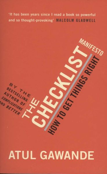 Cartea Checklist Manifesto de Atul Gawande