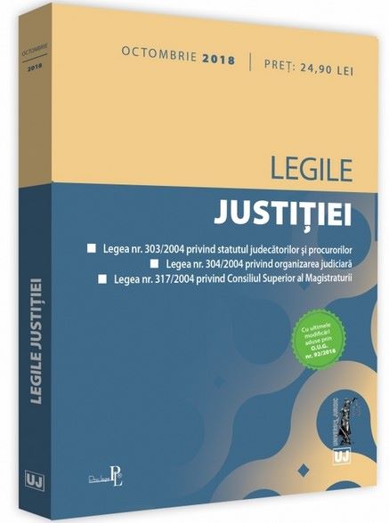 Cartea Legile justitiei. Octombrie 2018