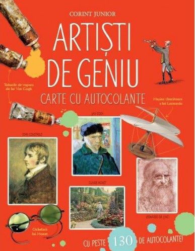 Cartea Artisti de geniu - Carte cu autocolante de Artisti de geniu - Carte cu autocolante