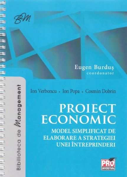 Cartea Proiect economic - Eugen Burdus, Ion Verboncu, Ion popa de Ion Popa