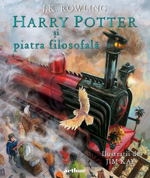 Cartea Harry Potter si piatra filosofala. Editie ilustrata - J.K. Rowling de J.K. Rowling