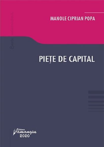 Cartea Piete de capital - Manole Ciprian Popa de Ciprian Pop