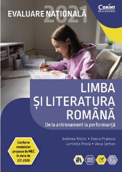 Cartea Evaluare Nationala 2021. Teste limba si literatura romana - Andreea Nistor, Ileana Popescu de Evaluare Nationala 2021. Teste limba si literatura romana - Andreea Nistor, Ileana Popescu