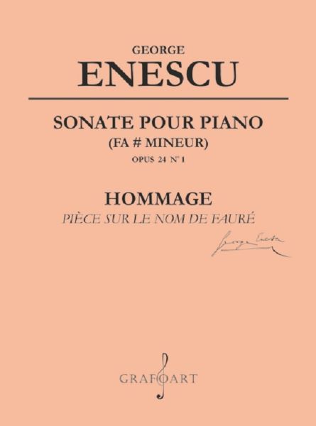 Cartea Sonate pour piano (fa mineur) Op.24 Nr.1 - George Enescu de George Enescu