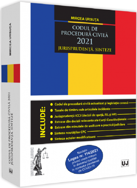 Cartea Codul de procedura civila 2021. Jurisprudenta. Sinteze - Mircea Ursuta de Codul de procedura civila 2021. Jurisprudenta. Sinteze - Mircea Ursuta