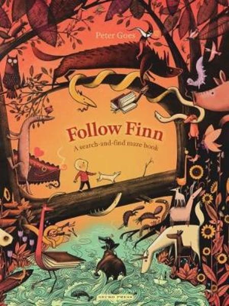 Cartea Follow Finn: A search-and-find maze book - Peter Goes de Follow Finn: A search-and-find maze book - Peter Goes