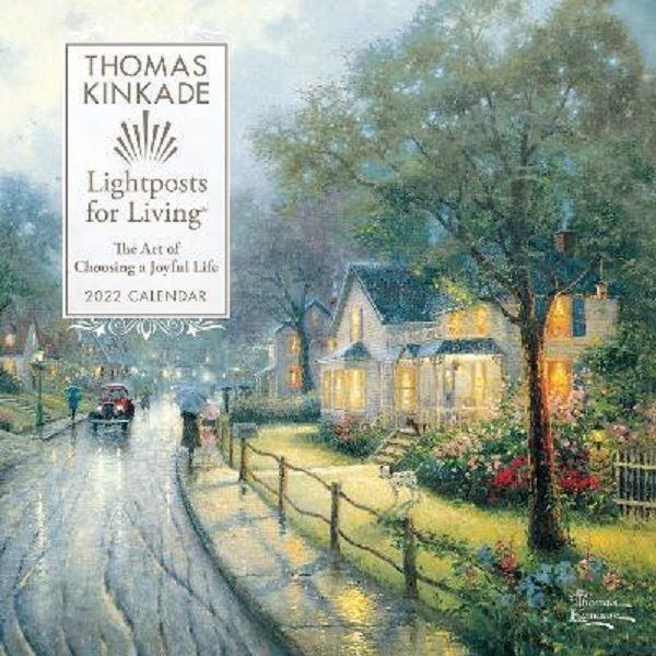 Cartea Thomas Kinkade Lightposts for Living 2022 Wall Calendar - Thomas Kinkade de Thomas Kinkade Lightposts for Living 2022 Wall Calendar - Thomas Kinkade