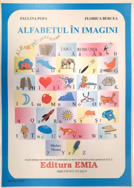 Cartea alfabetul in imagini planse a3 - paulina popa, florica bercea de Florica Bercea