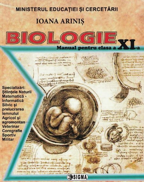 Cartea Biologie - Clasa 11 - Manual - Ioana Arinis de Biologie - Clasa 11 - Manual - Ioana Arinis