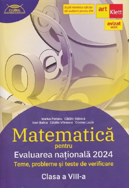 Cartea Evaluarea Nationala 2024. Matematica - Clasa 8
