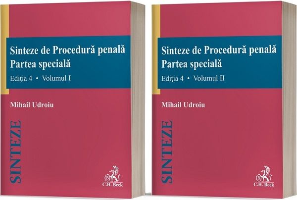Cartea Sinteze de procedura penala. Partea speciala Ed.4 Vol.1 + Vol.2 de Mihail Udroiu