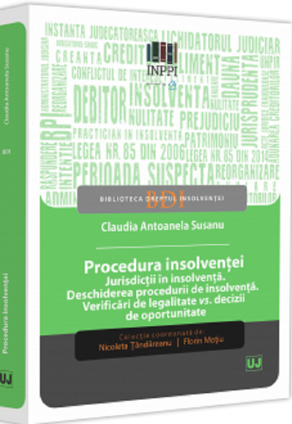 Procedura insolventei. Jurisdictii in insolventa, Laudia Antoanela Susanu – copertă