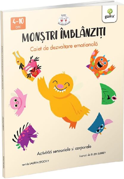 Cartea Monstri imblanziti. Activitati senzoriale si corporale de Lauren Stockly