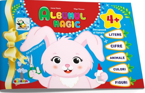 Cartea Albumul magic cu autocolante 4 ani+ de Olga Timcov