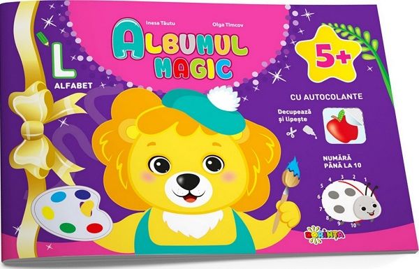 Cartea Albumul magic cu autocolante 5 ani+ de Olga Timcov