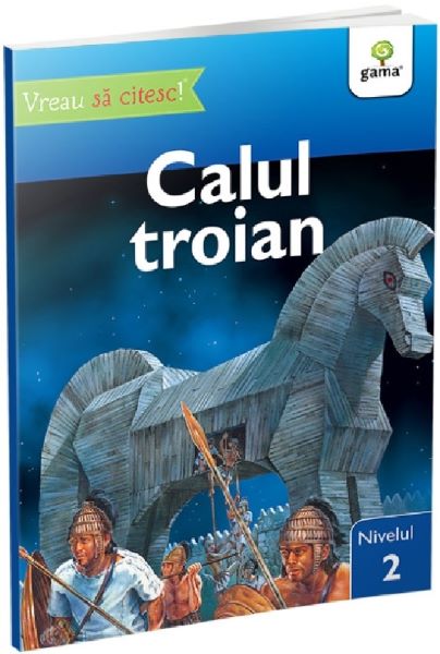 Vreau sa citesc! Nivelul 2. Calul Troian, Sally Odgers – copertă