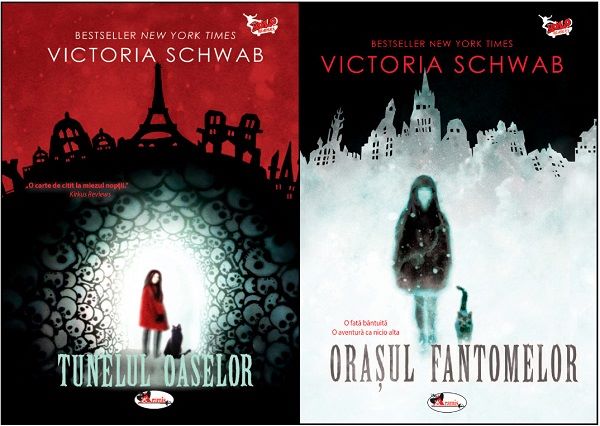 Cartea Pachet 9: Orasul fantomelor + Tunelul oaselor de Victoria Schwab