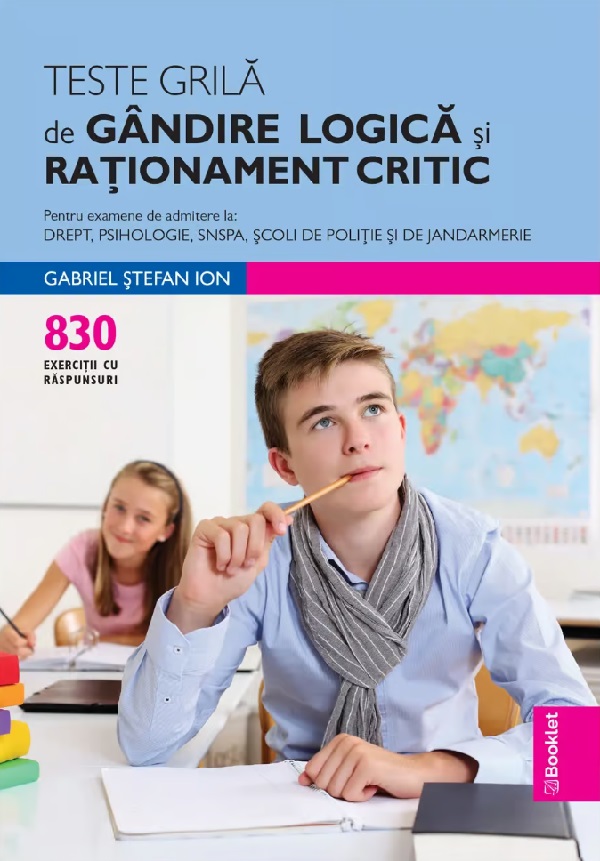 Teste grila de gandire logica si rationament critic, Gabriel Stefan Ion – copertă