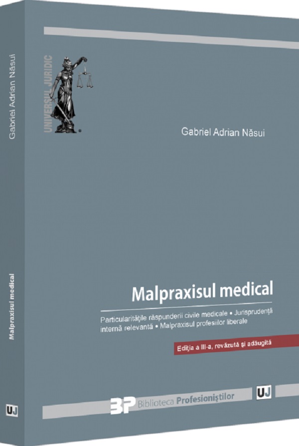 Malpraxisul medical, Gabriel Adrian Nasui – copertă