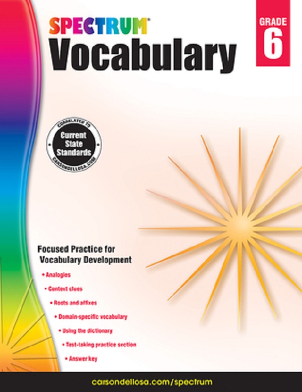 Cartea Spectrum Grade 6 Vocabulary Workbooks de Spectrum