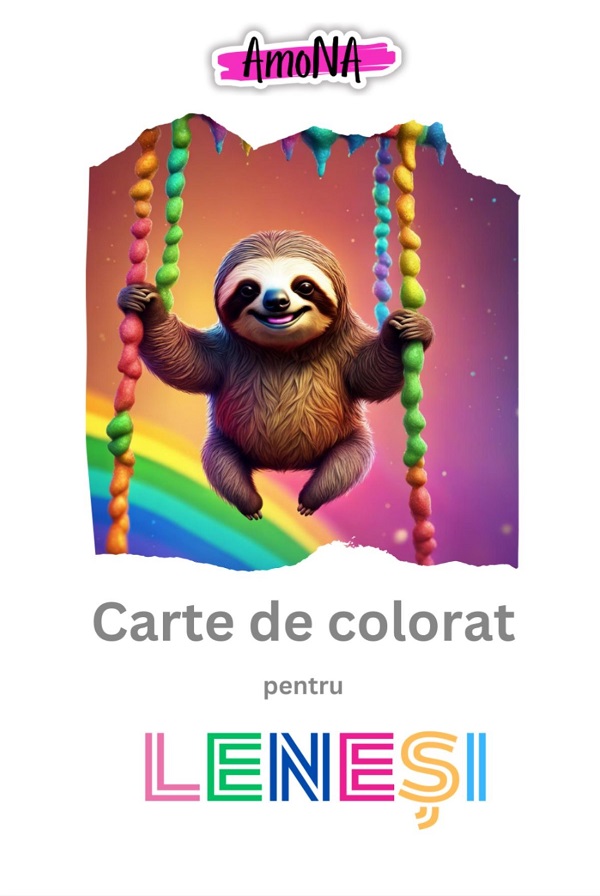 Carte de colorat pentru Lenesi,  – copertă