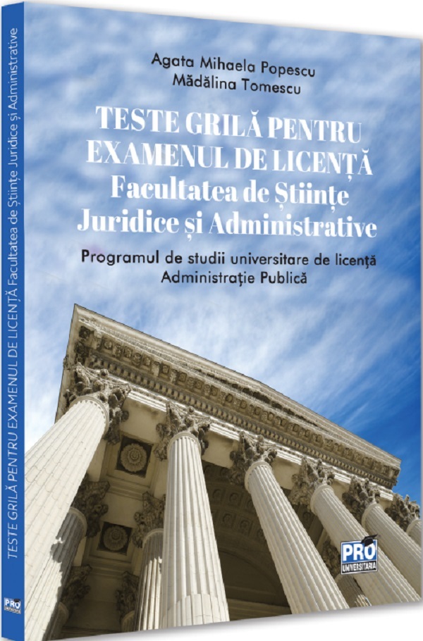 Cartea Teste grila pentru examenul de licenta de Teste grila pentru examenul de licenta
