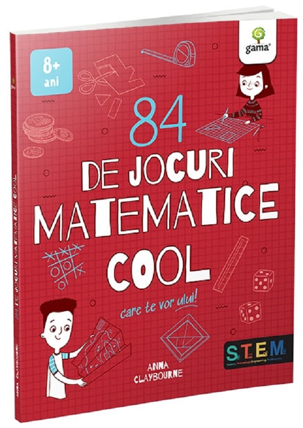 Cartea 84 de jocuri matematice cool care te vor ului de Anna Claybourne