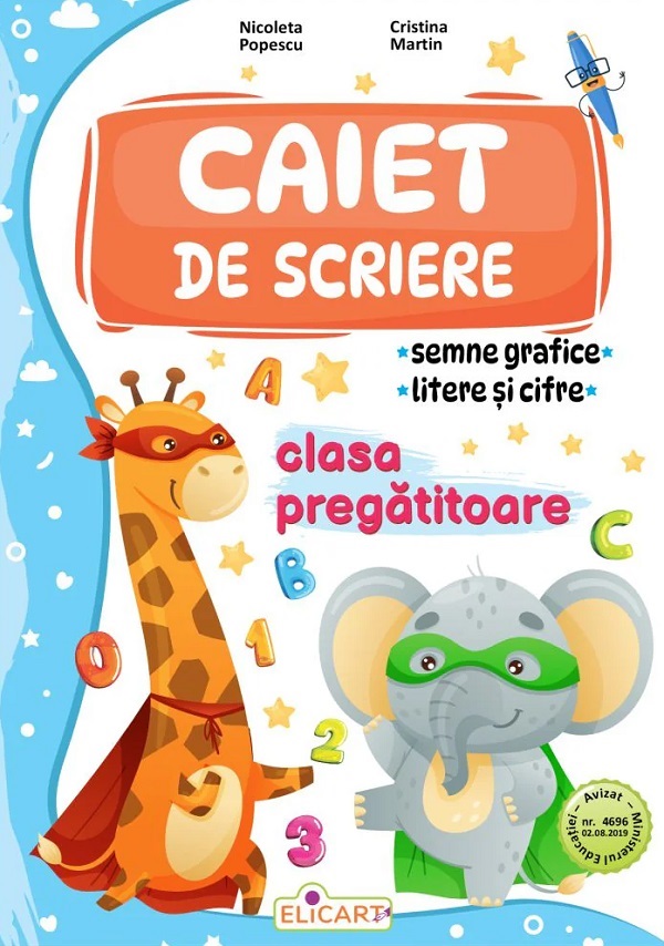 Cartea Caiet de scriere - Clasa pregatitoare de Cristina Martin