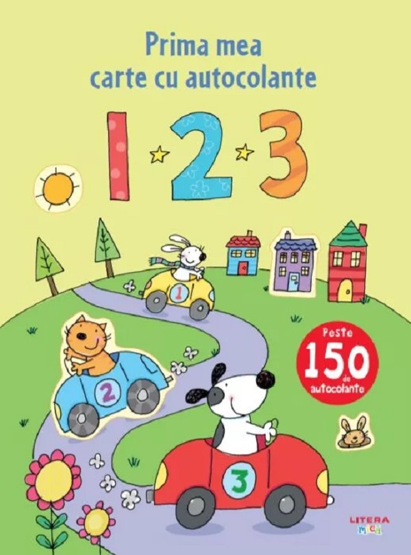 Prima mea carte cu autocolante. 1 2 3,  – copertă