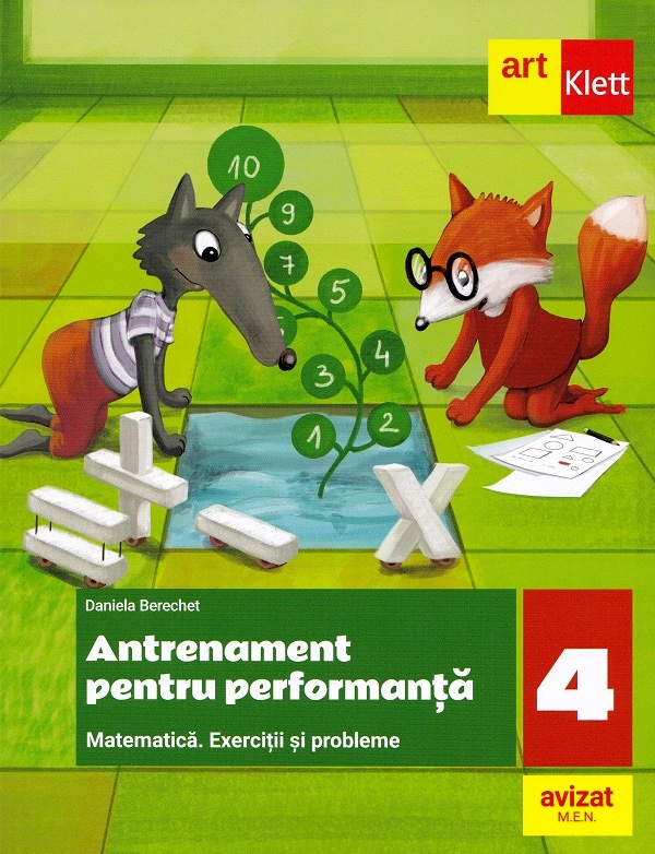 Matematica. Antrenament pentru performanta - Clasa 4, Daniela Berechet – copertă