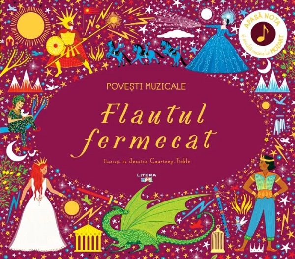 Povesti muzicale. Flautul fermecat. Carte cu sunete,  – copertă