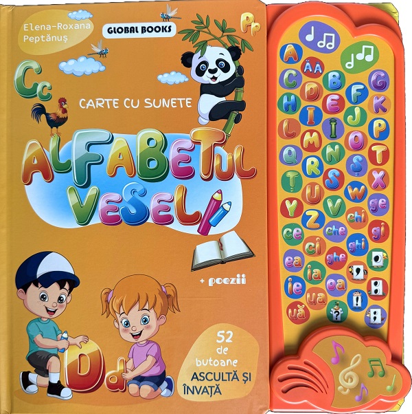 Cartea Alfabetul vesel. Carte cu sunete de Alfabetul vesel. Carte cu sunete