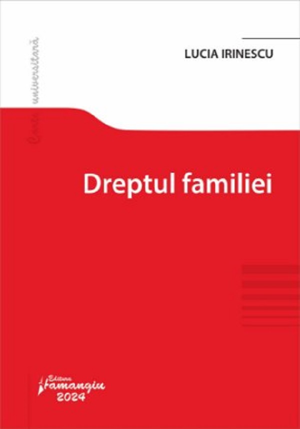 Cartea Dreptul familiei de Lucia Irinescu