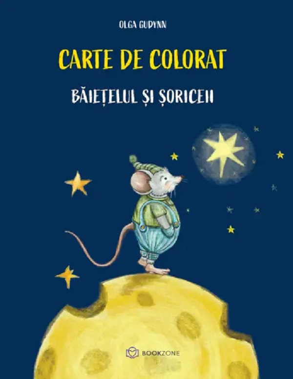 Cartea Baietelul si soriceii. Carte de colorat de Olga Gudynn