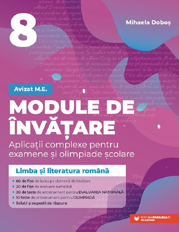 Cartea Limba si literatura romana - Clasa 8 - Module de invatare de Mihaela Dobos
