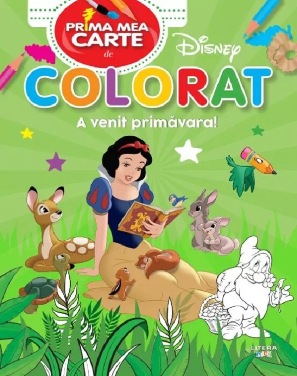 Prima mea carte de colorat. A venit primavara!,  – copertă