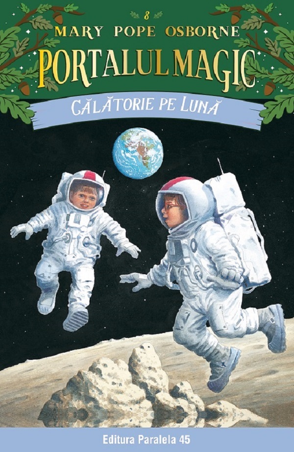 Portalul magic 8: Calatorie pe luna, Mary Pope Osborne – copertă
