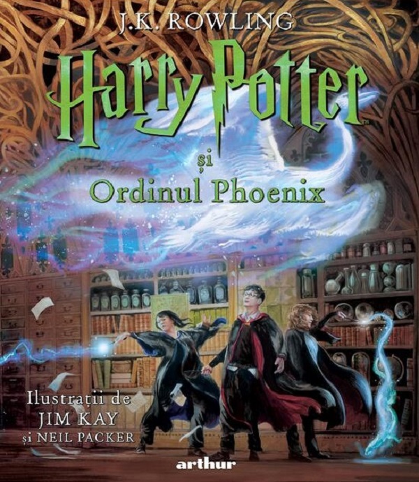 Harry Potter si Ordinul Phoenix Ed. ilustrata, J. K. Rowling – copertă